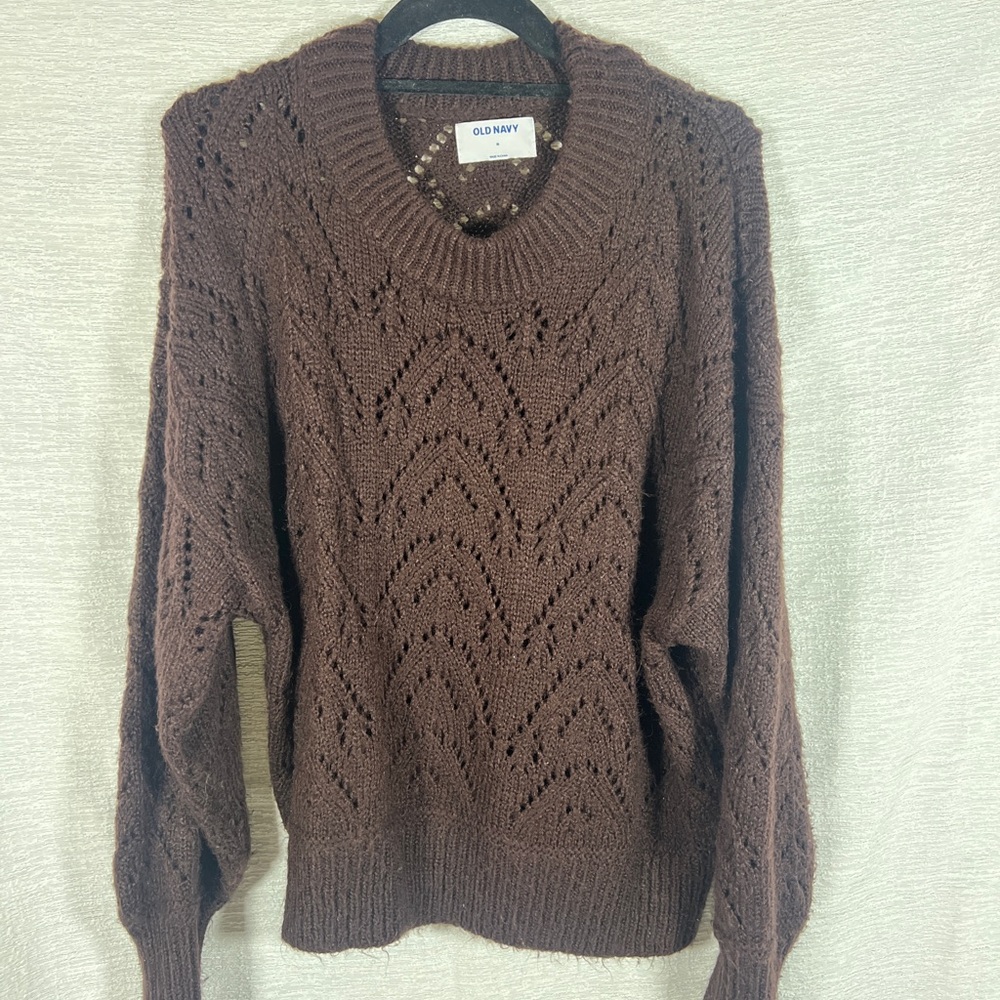 Old Navy Brown Knit Sweater